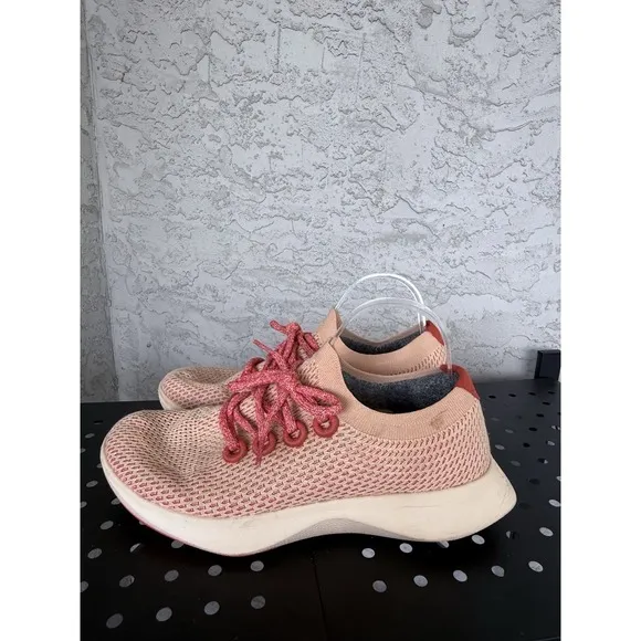 ALLBIRDS Tree Dasher 1 Flame Running Shoes Womens 10.5 Pink Knit Lightweight