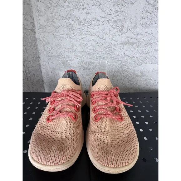 ALLBIRDS Tree Dasher 1 Flame Running Shoes Womens 10.5 Pink Knit Lightweight