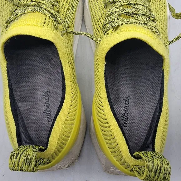 Allbirds Tree Flyers Buoyant Womens 8.5 Yellow Blizzard Sole Women Running Shoes