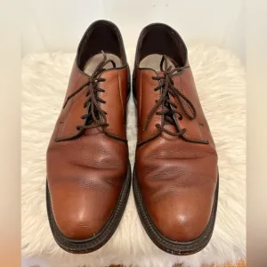 Allen Edmonds Badland Leather Comfort Shoes Size 10.5 Leather Brown Laced Up
