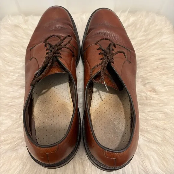 Allen Edmonds Badland Leather Comfort Shoes Size 10.5 Leather Brown Laced Up