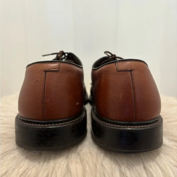 Allen Edmonds Badland Leather Comfort Shoes Size 10.5 Leather Brown Laced Up