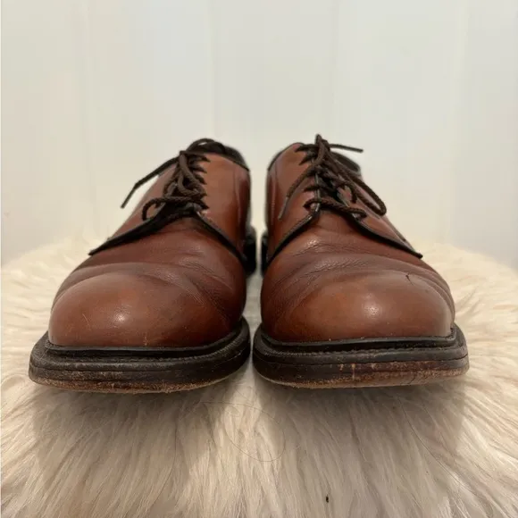 Allen Edmonds Badland Leather Comfort Shoes Size 10.5 Leather Brown Laced Up