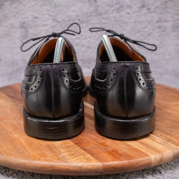 Allen Edmonds Fairhaven Black Wingtip Brogue Oxford Mens Sz 10 D