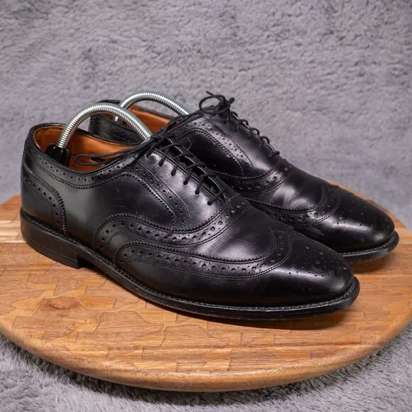 Allen Edmonds Fairhaven Black Wingtip Brogue Oxford Mens Sz 10 D