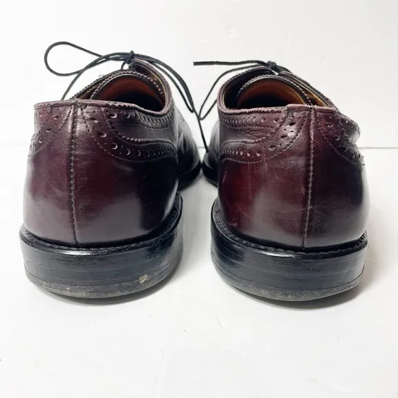 Allen Edmonds Lexington Cap-Toe Half Brogue Derby Burgundy Size 15 B
