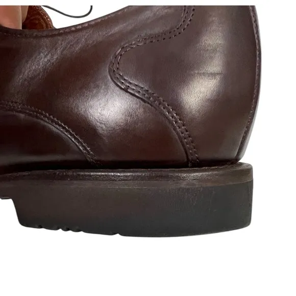 Allen Edmonds Memphis Mens Brown Leather Lace Up Oxford Cap Toe Shoes US 11.5 D