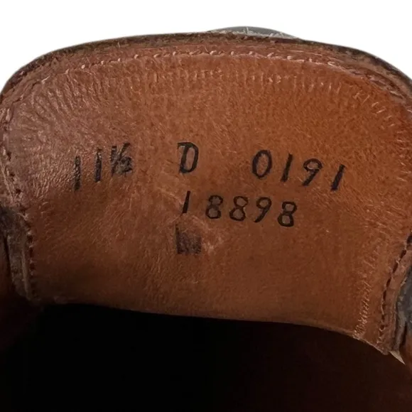 Allen Edmonds Memphis Mens Brown Leather Lace Up Oxford Cap Toe Shoes US 11.5 D