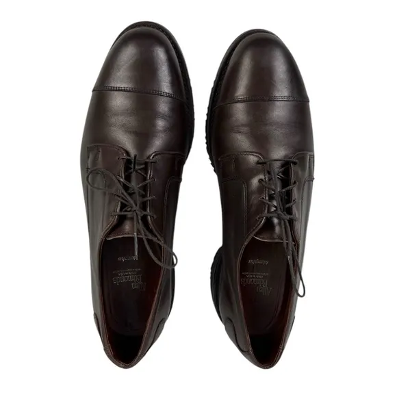 Allen Edmonds Memphis Mens Brown Leather Lace Up Oxford Cap Toe Shoes US 11.5 D