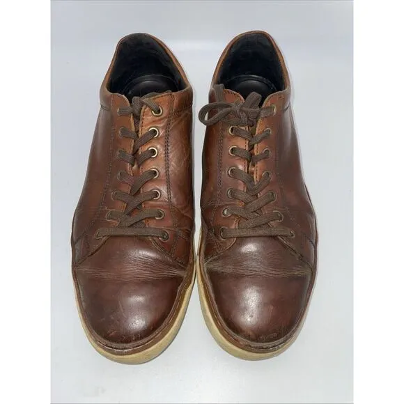 Allen Edmonds Mens Porter‎ Derby Port Washington Leather Brown Sneaker Size 15