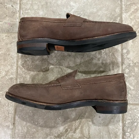 Allen Edmonds Nomad Shoes Mens Brown Leather Feather Welt Penny 8.5 D