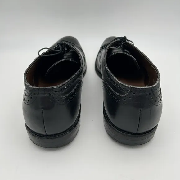 Allen Edmonds Sanford Oxford Wing Tip Mens Shoes Black Leather Sz 12 D 58993