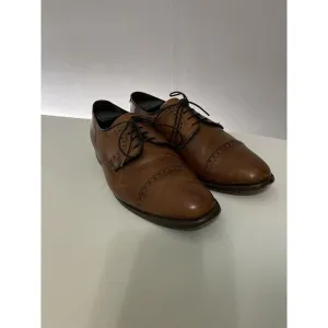 Allen Edmonds Shoes Men 9 3E EEE Clifton Walnut Brown Cap-Toe‎ Leather Oxford