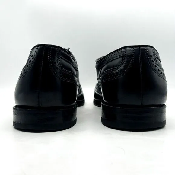 Allen Edmonds Shoes Men's 16 D McAllister 6205 Black Leather Wingtip Oxford Lace