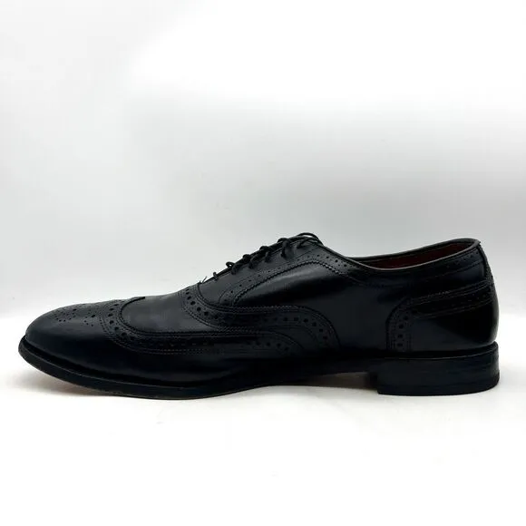 Allen Edmonds Shoes Men's 16 D McAllister 6205 Black Leather Wingtip Oxford Lace