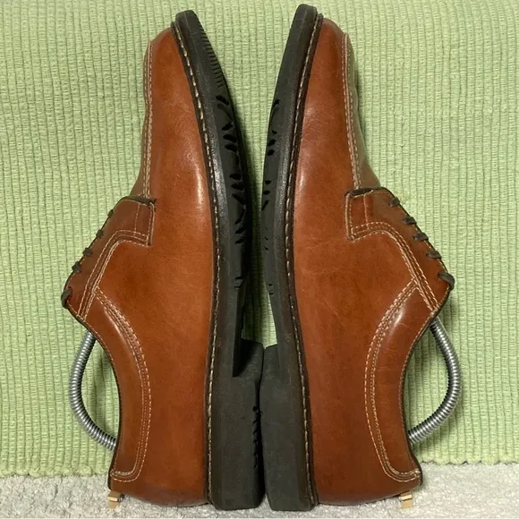 Allen Edmonds Wilbert Oxford Men's Brown Leather Handcrafted Shoes Size US 10.5