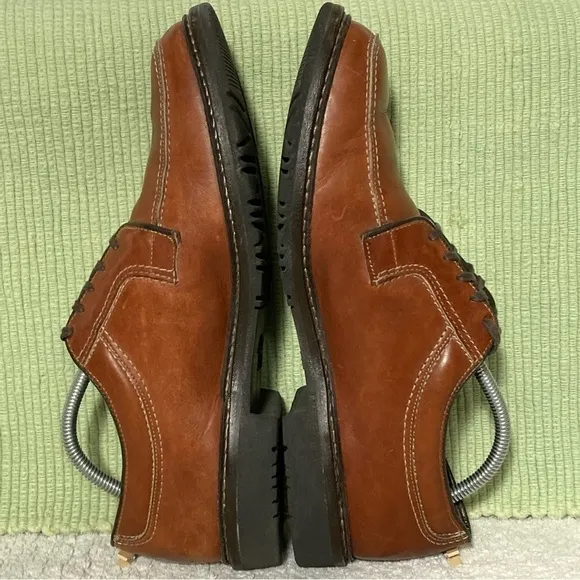 Allen Edmonds Wilbert Oxford Men's Brown Leather Handcrafted Shoes Size US 10.5