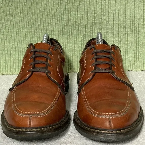 Allen Edmonds Wilbert Oxford Men's Brown Leather Handcrafted Shoes Size US 10.5