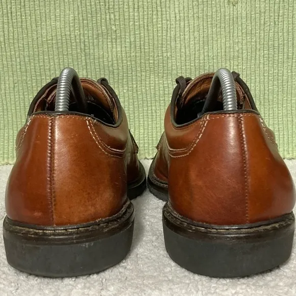 Allen Edmonds Wilbert Oxford Men's Brown Leather Handcrafted Shoes Size US 10.5