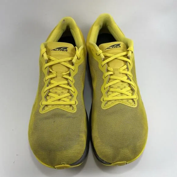 Altra Rivera 2 Running Shoes Mens Size 10.5 Yellow Low Top Athletic Comfort