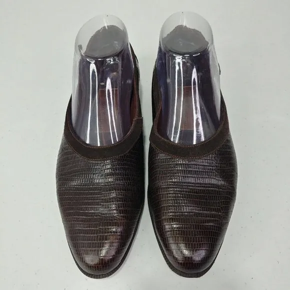 Amalfi Club Wear Leather Shoes 8.5 Brown