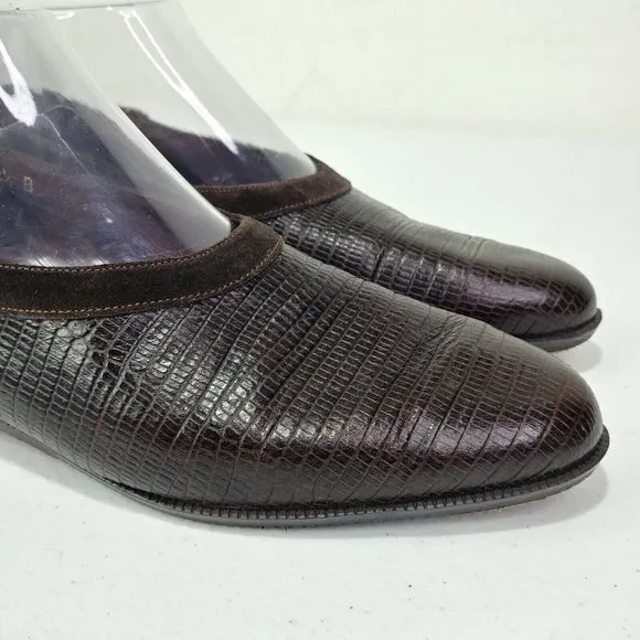 Amalfi Club Wear Leather Shoes 8.5 Brown