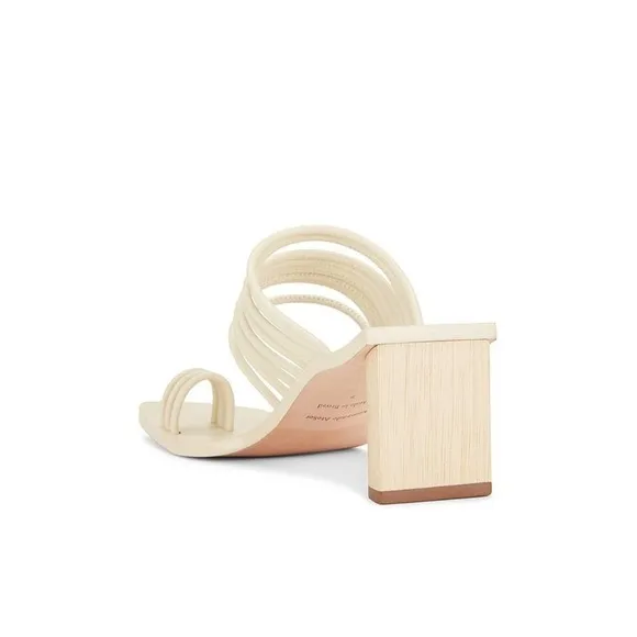 AMMONDE ATLEIR Alessandra block heel in ivory