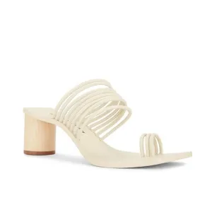 AMMONDE ATLEIR Alessandra block heel in ivory
