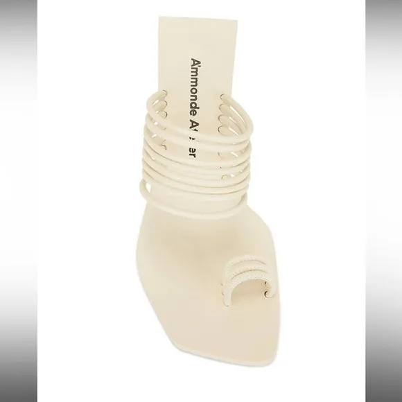 AMMONDE ATLEIR Alessandra block heel in ivory