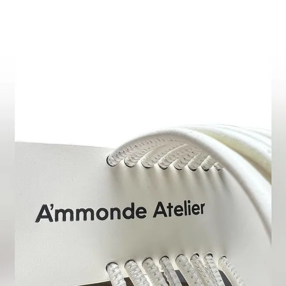 AMMONDE ATLEIR Alessandra block heel in ivory
