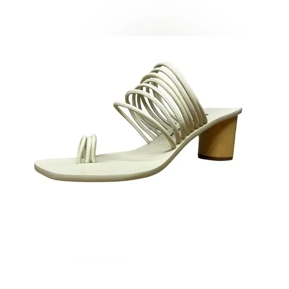 AMMONDE ATLEIR Alessandra block heel in ivory
