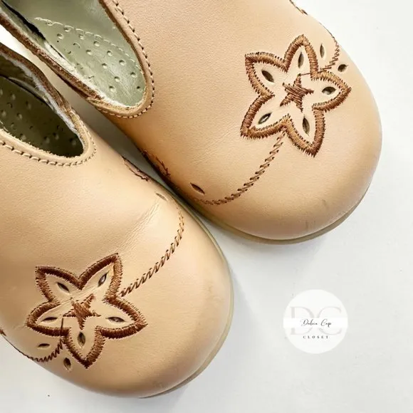 ANDANENES Girl Toddler Walker Leather Shoes Size 18c / 15MX