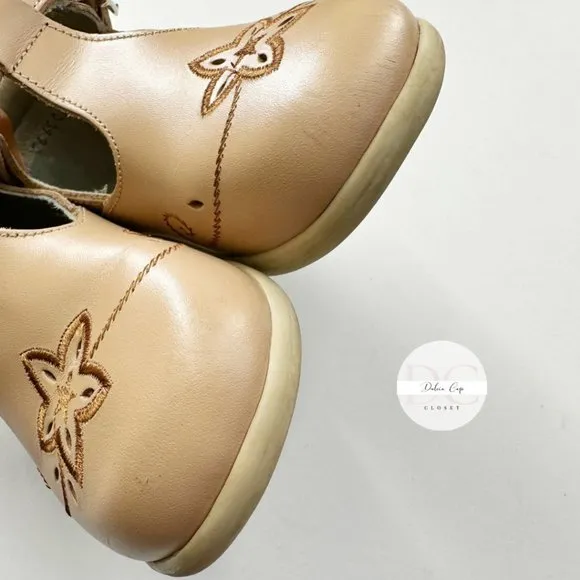 ANDANENES Girl Toddler Walker Leather Shoes Size 18c / 15MX