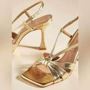 ANTHROPOLOGIE Vicenza Square-Toe Heels Size 6