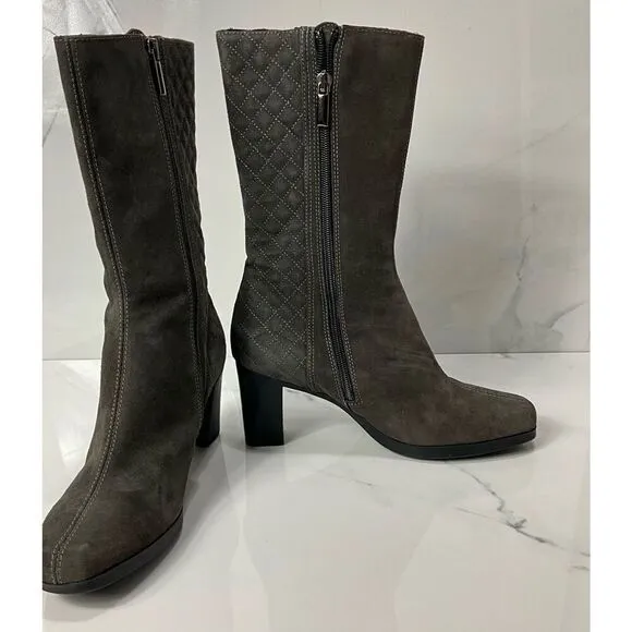 AQUATALIA Mid Calf Heel Boots