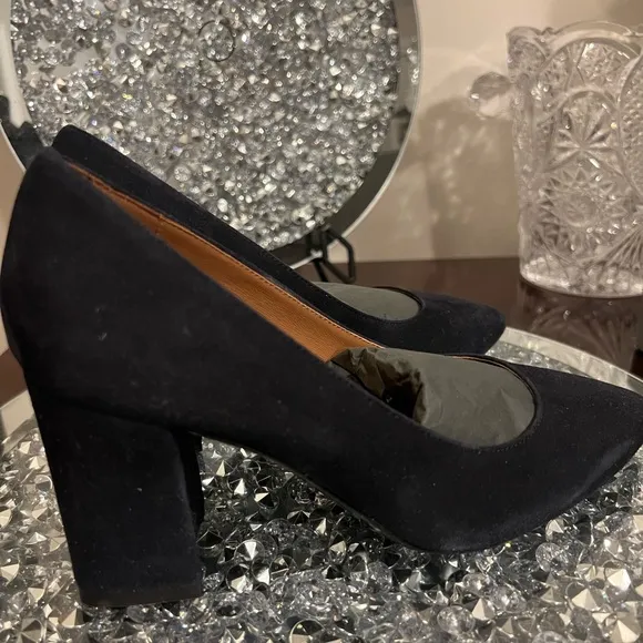 Aquatalia Women's Navy Suede Shoes