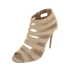 Aquazzura Beige Tan Nude Suede Mesh Accents Pumps US 7.5, IT 37.5