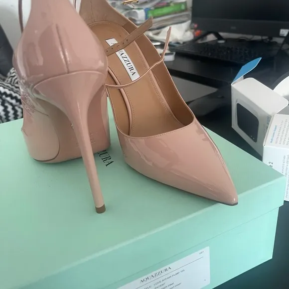 Aquazzura Women's Pink Patent Leather Heels