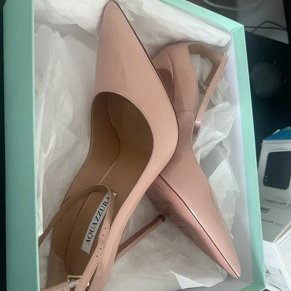 Aquazzura Women's Pink Patent Leather Heels
