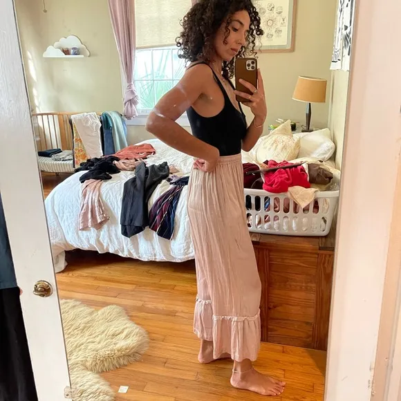 Archived Set: Myrah Peñaloza Donna tube top and pants silk satin