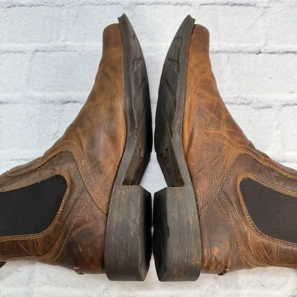 Ariat Midtown Rambler Square Toe Chelsea Boots Mens 10.5D Barn Brown 10019868