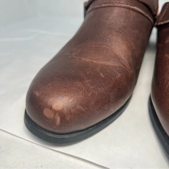 Ariat Sport Mule Brown Leather Slip On Shoes Heels Comfort Women 9.5