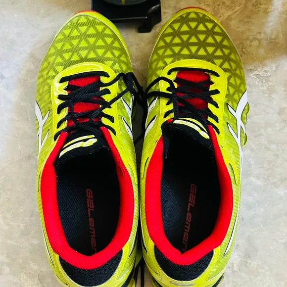Asics Gel G-3D.1 Yellow/White/Red T2K1N Men's Running Shoes Sneakers Size 12
