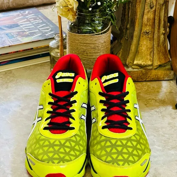 Asics Gel G-3D.1 Yellow/White/Red T2K1N Men's Running Shoes Sneakers Size 12