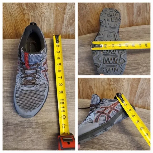 Asics Gel Venture 8 Running Shoes Sneakers Mens Size 10.5 Gray