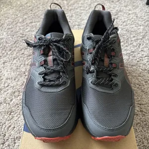 ASICS Gel-Venture 9 Shoes Men Size 11.5 Extra Wide Gray Red Trail Running Hiking