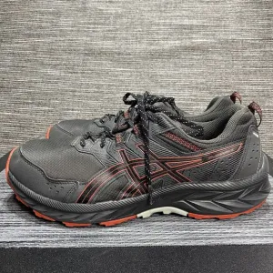 Asics Gel-Venture 9 Trail Running Shoes Gray Red 1011b488 021 Mens 12 Extra Wide