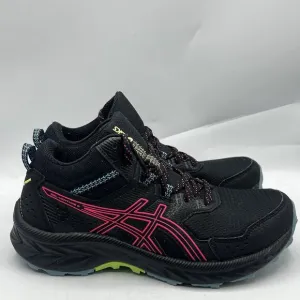 Asics Gel Venture Womens Size 8 Black/Pink Trail Running Shoes Sneakers 1012B315