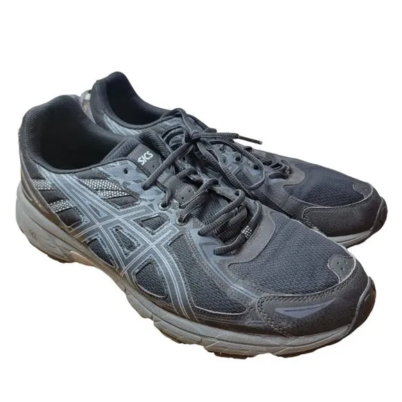 Asics Mens Gel Venture 6 T7G1N Gray Blue Run Trail Shoes Lace Up Low Top Size 15