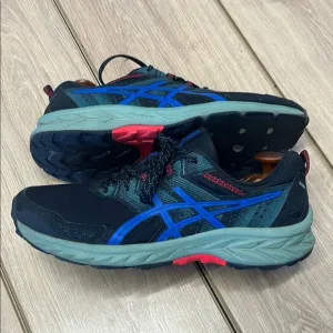 ASICS Men's Trail Running Shoes - Black and Blue
